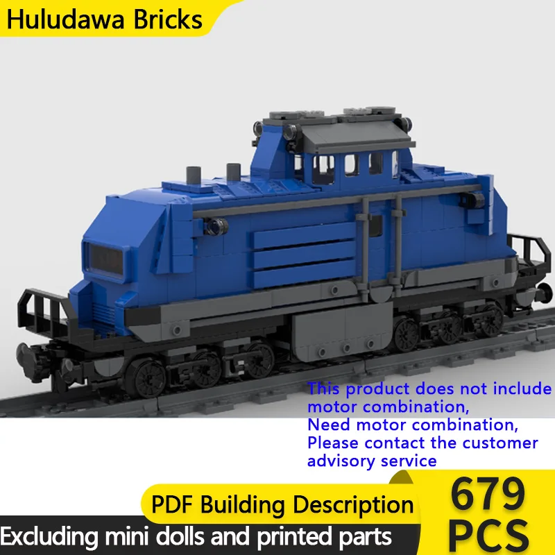 

Конструктор «Городской автомобиль» MOC: Модульный железнодорожный грузовой поезд синего цвета, развивающая игрушка для детей, подарок на праздник, набор для сборки