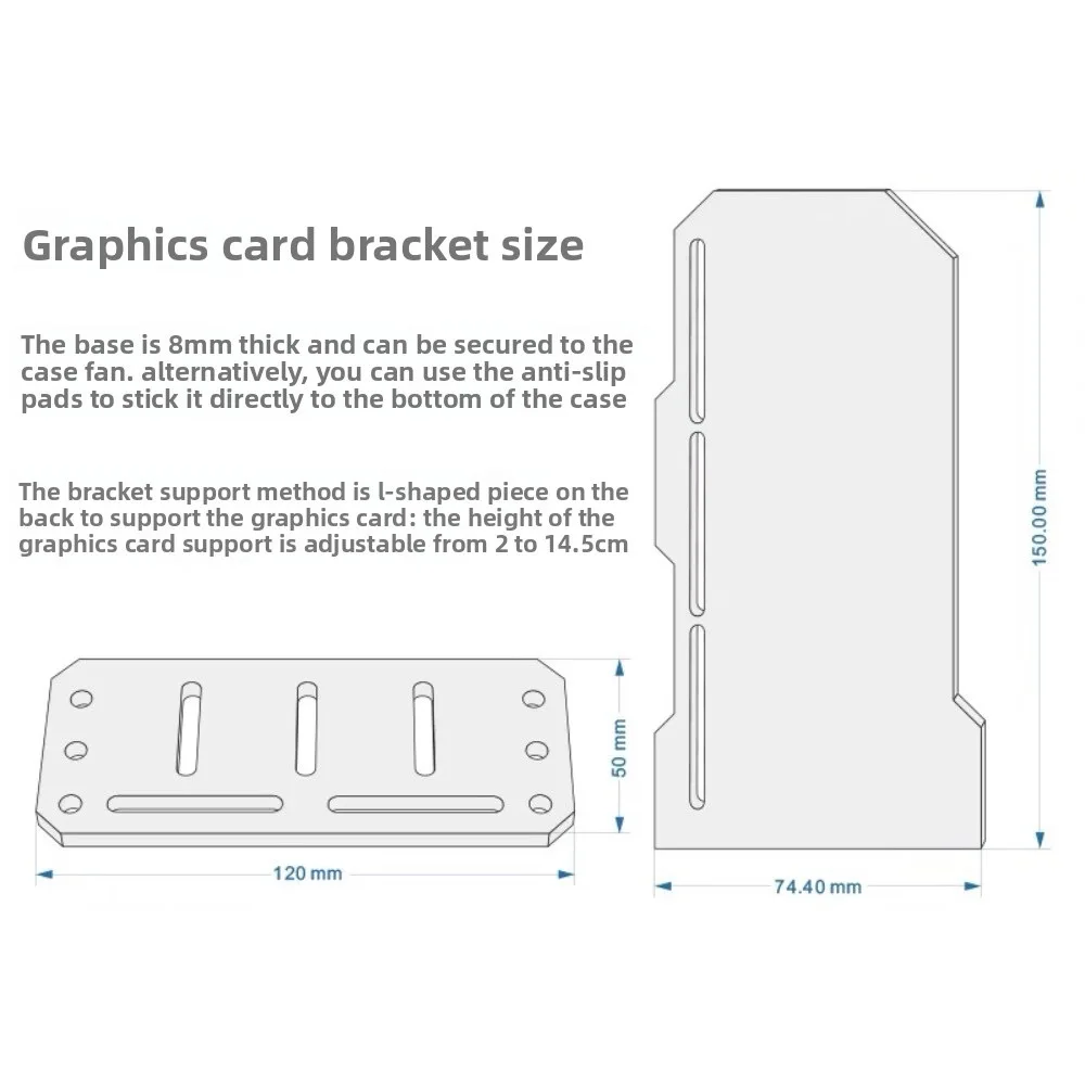 Picture 7: Newest 5090 ARGB GPU Holder DIY Computer Gamer Cabinet 5080 Vertical VGA Bracket Support 5V 3pin AURA Sync 4090