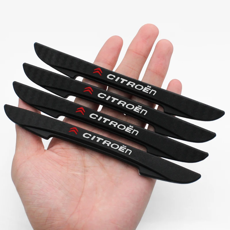 4 قطعة سيتروين C4 C5 C3 C2 C1 بيكاسو ساكسو C-Elysee الوفير المضادة للتصادم قطاع ل باب السيارة حافة المضادة للخدش حامي ملصقات