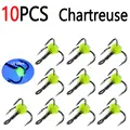 10 piezas de color chartreuse