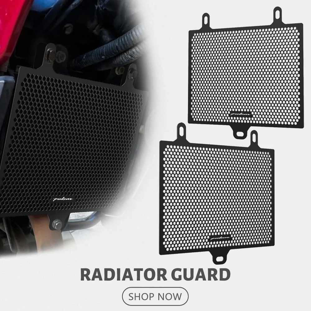 

Motorcycle Accessories Radiator Guard Shield Protector Grille Cover For BAJAJ PULSAR200/NS200 Pulsar 200 NS200 RS200 A All Years