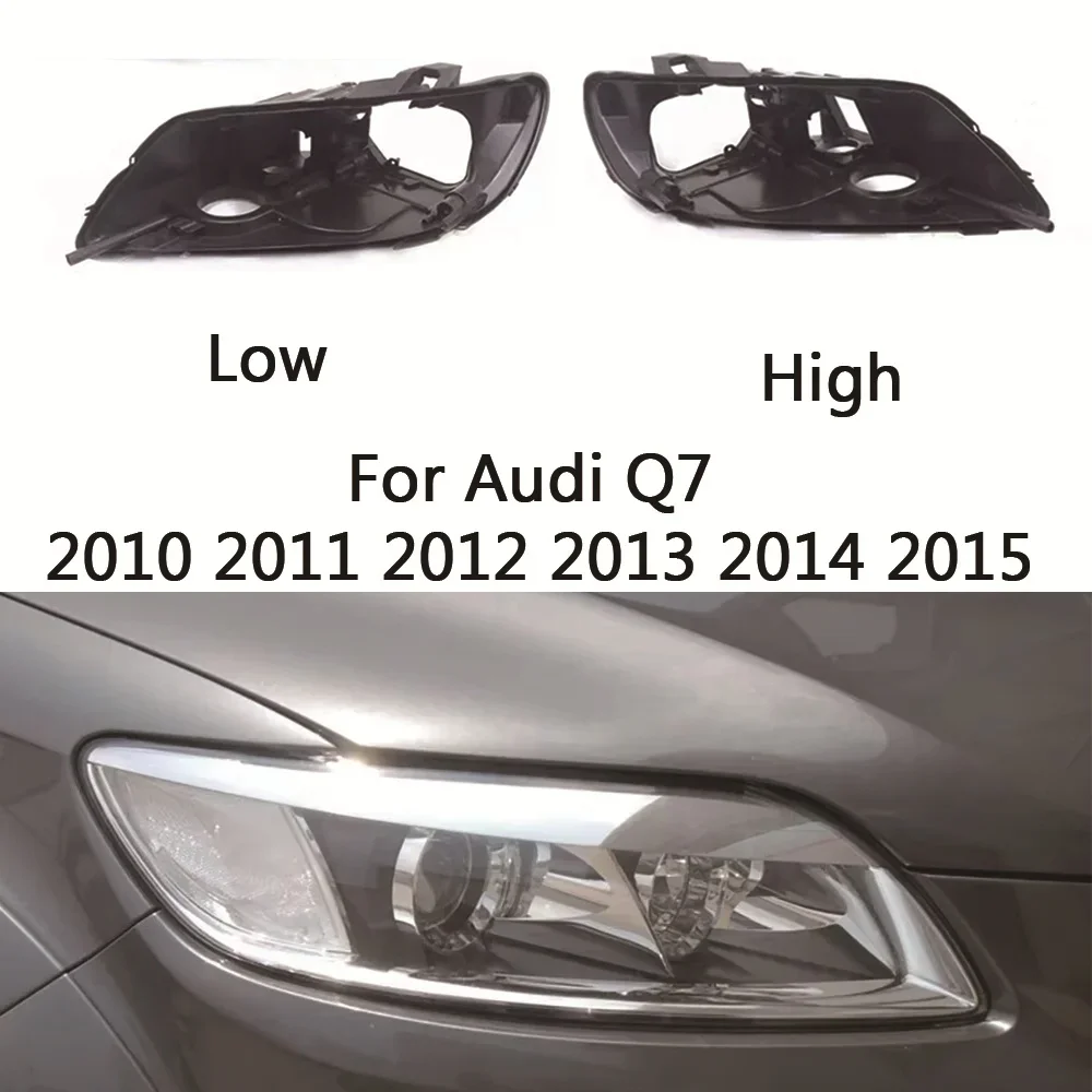 

HTTCY Headlight Base For Audi Q7 2010 2011 2012 2015 Headlamp House Car Rear Base Front Auto Headlight Back House