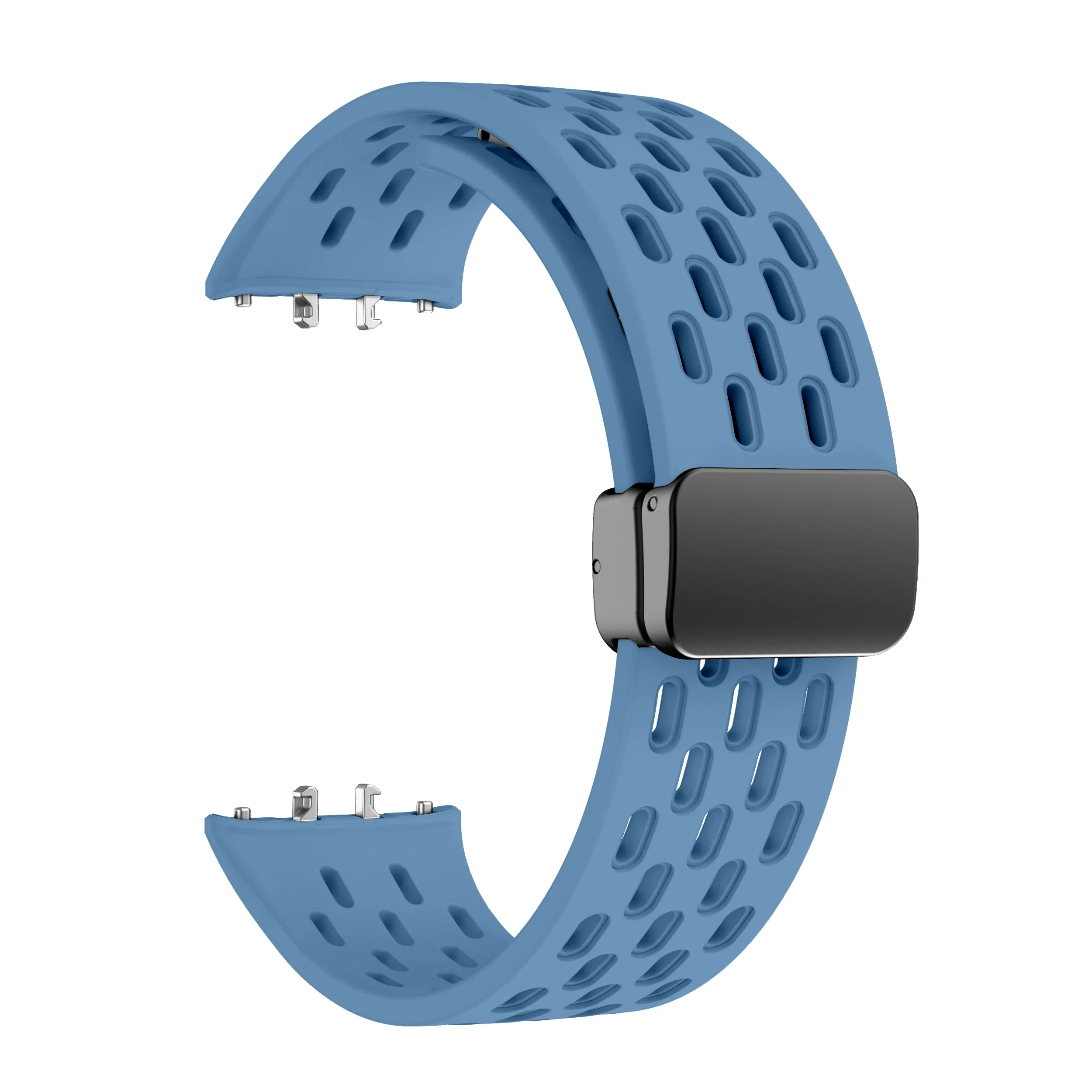 حزام سيليكون بإبزيم دي مغناطيسي ، سوار رياضي لسامسونج غالاكسي Fit3 سوار معصم ، إكسسوارات سوار