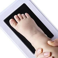 Newborn Baby Handprint Footprint Imprint Clean Touch Ink Pad Photo Frame Kit Hot Footprint Mud Safe Non-toxic Best Remembrance 5
