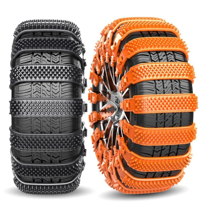 Car Tire Anti-skid Chain Winter Emergency Thickening And Widening Universal Car Off-road Vehicle Plastic Track Anti-skid Tie