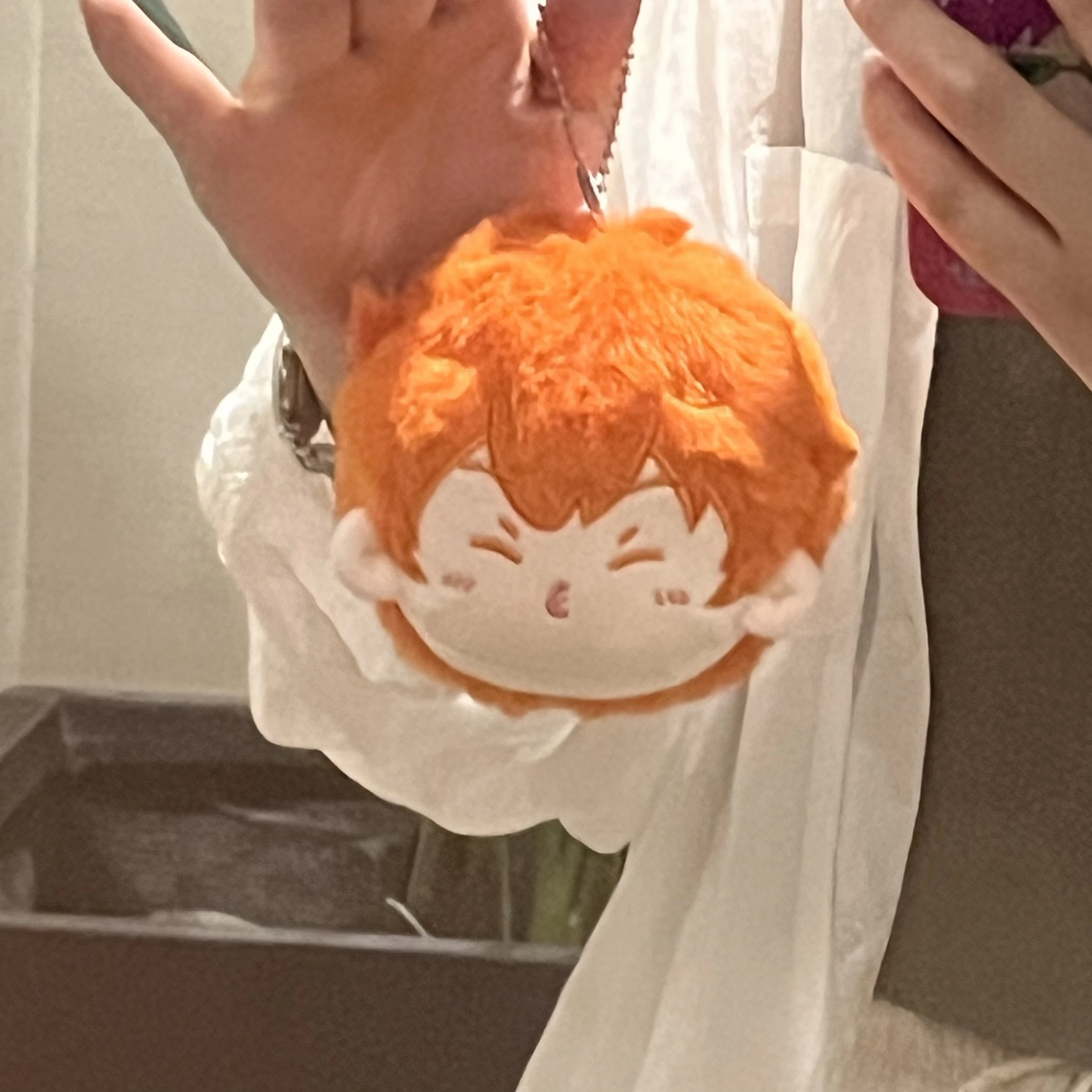 

Аниме Haikyuu Hinata Shoyo Косплэй мультфильм милая пушистая хлопковая кукла большая голова плюшевая игрушка украшает кулон сумка подарок на день рождения