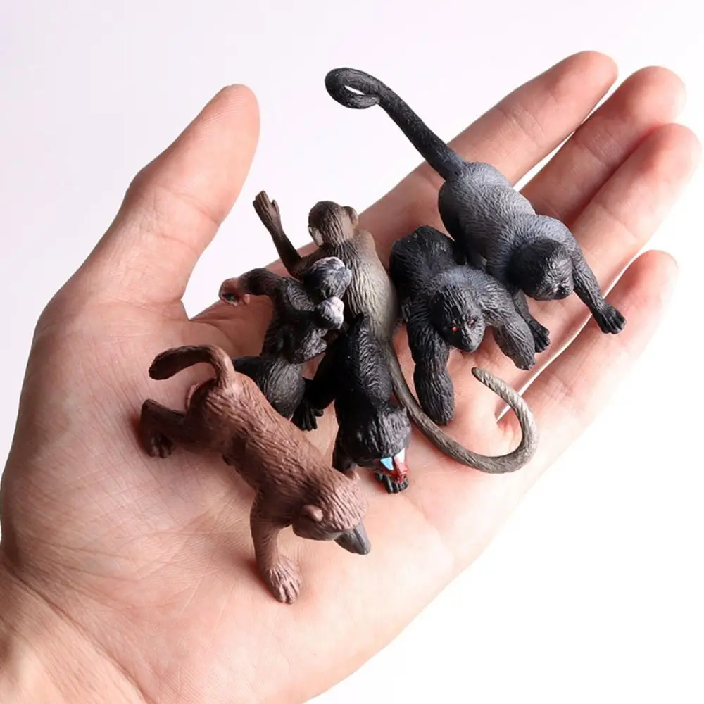 Wildtier Affe Actionfiguren PVC Material Miniatur Schimpanse Modell Sammlung Bildung Orang-Utan Gorilla Modell