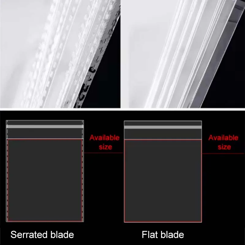 100Pcs Transparent Opp Bags Self Sealing Plastic Bag for Jewelry Candy Cookie Packaging Cellophane Bag Gift Supplies TMZ