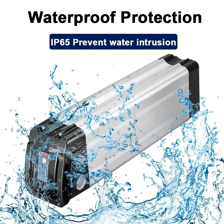 Originele 36/48/52V hoge kwaliteit 15/20Ah Silverfish e-bike accu, 500W, 750W, 1000W high power 18650 Li-ion accu