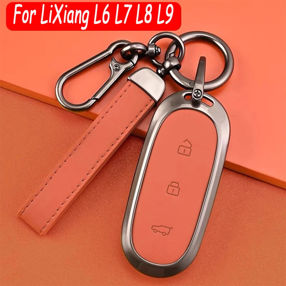 For LiXiang L6 L7 L8 L9 2022 2023 2024 Car Styling Premium Key Case Buckle High-end Men's Minimalist Women Auto Accessories