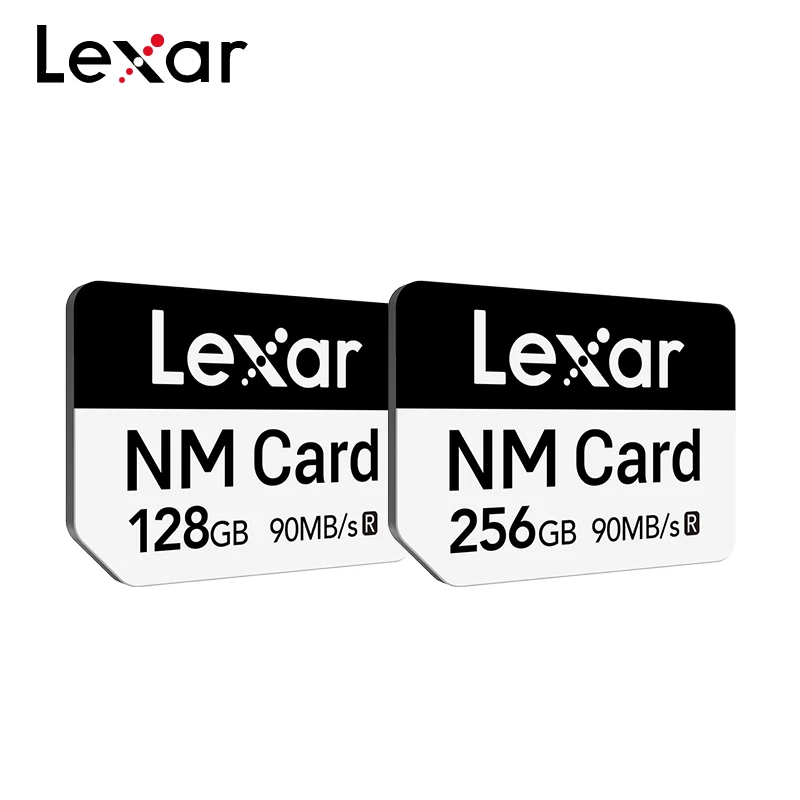 Lexar NCard Flash Memory 128GB 256GB 512GB Original NM Card High Speed Up to 90MB/s Huawei Mate Micro Nano Card for Phone Pad