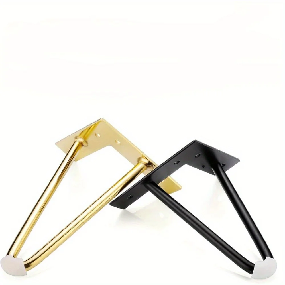 4 قطع أرجل خزانة معدنية، أرجل خزانة الحمام مع براغي، أرجل الأريكة غير القابلة للانزلاق، أرجل الأثاث #2