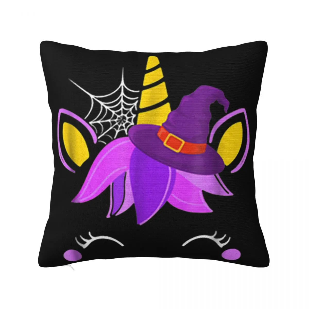 Funny Unicorn Witchs Halloween Costume Girls Kids Promotion Different Casual Surprise Casual Pillow Case