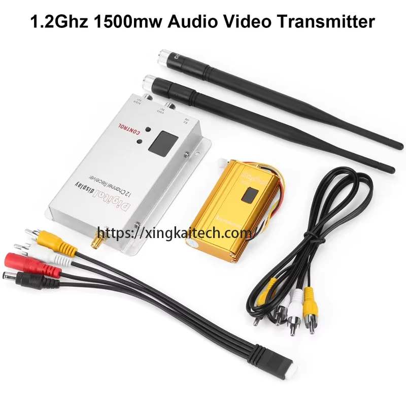 FPV 1.2Ghz 1.2G 8CH 1500mw Wireless AV Sender TV Audio Video Transmitter Receiver For QAV250 250 FPV Quadcopter