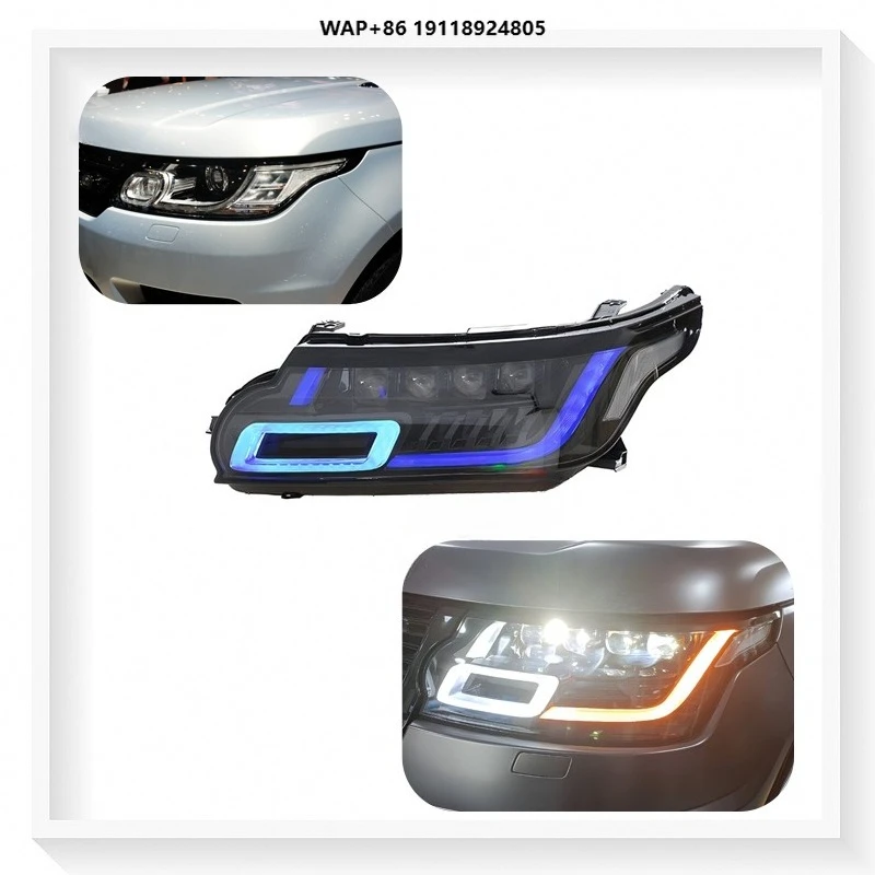 

For Land Rover Range Rover Sport 2014-2017 Upgrade L494 Four Eyes Lens Matrix LED Headlight Streamlight Steering Plug and Play