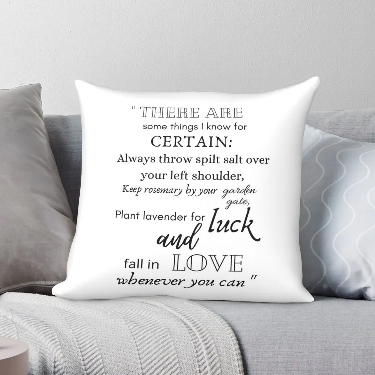 Practical Magic Film Quote Pillowcase Polyester Linen Velvet Creative Zip Decorative Throw Pillow Case Car Cushion Case 18