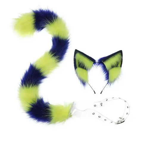 Cat Ears Headband Sexy Furry Cat Tail Comic-con Cosplay Animal Crossing Ankha Ears Headwear Halloween Costume Accessories