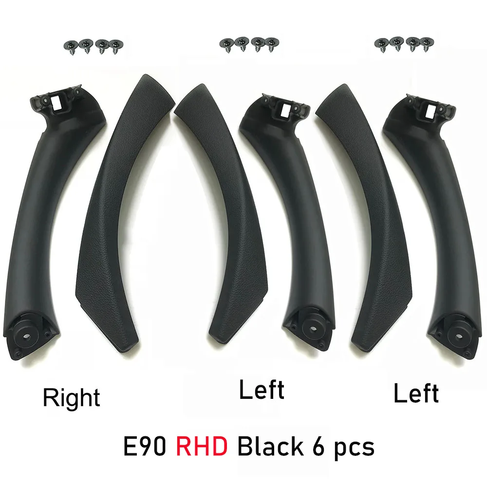 Vervangende deurgrepen voor BMW 3 Serie 2005-2012 E90 E91 E92, 6 stuks, LHD RHD, binnendeurgrepen 316 318 320 325 328 330