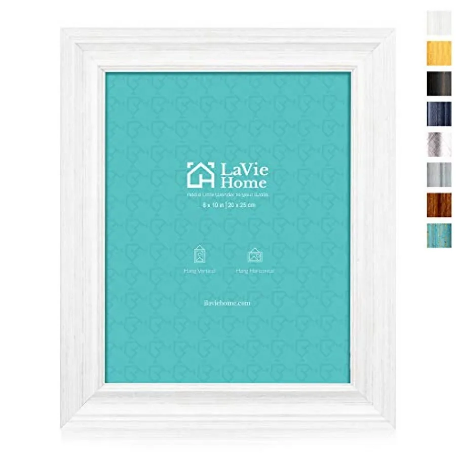 

Picture Frames 1 Pack, Rustic Photo Frame Set with Tempered Glass for Wall Mount and Table Top Display