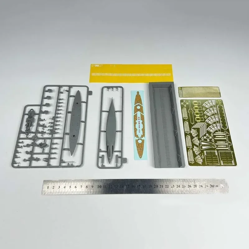 1/2000 Battleship Assembled Model Set Dry Dock Set H42 Kurfürst Warship DIY Handmade Ship Model Decoration Gift