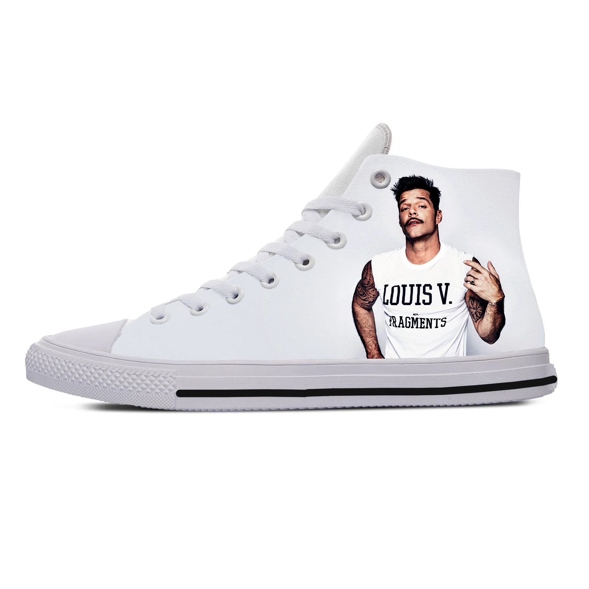 

Hot Fashion Ricky Martin High Sneakers Men Women Breathable High Quality Handiness Casual Shoes Lightweight High Top Board Shoes