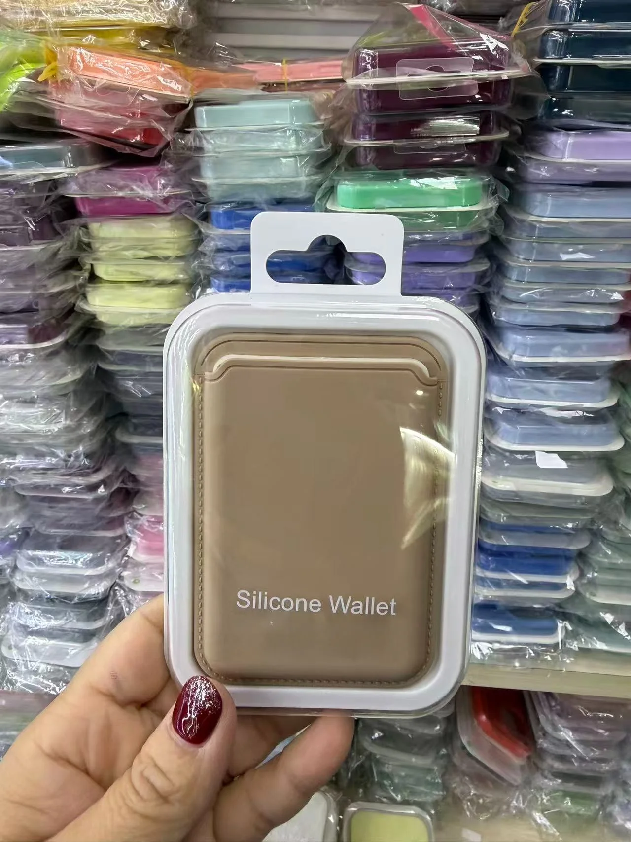 Candy Color Original Flüssigsilikon-Kartenetui für iPhone 17 ProMax 16 14 15 – Starke Magnetkraft für MagSafe Kartenlagerung und Geldbörse – Detail 11