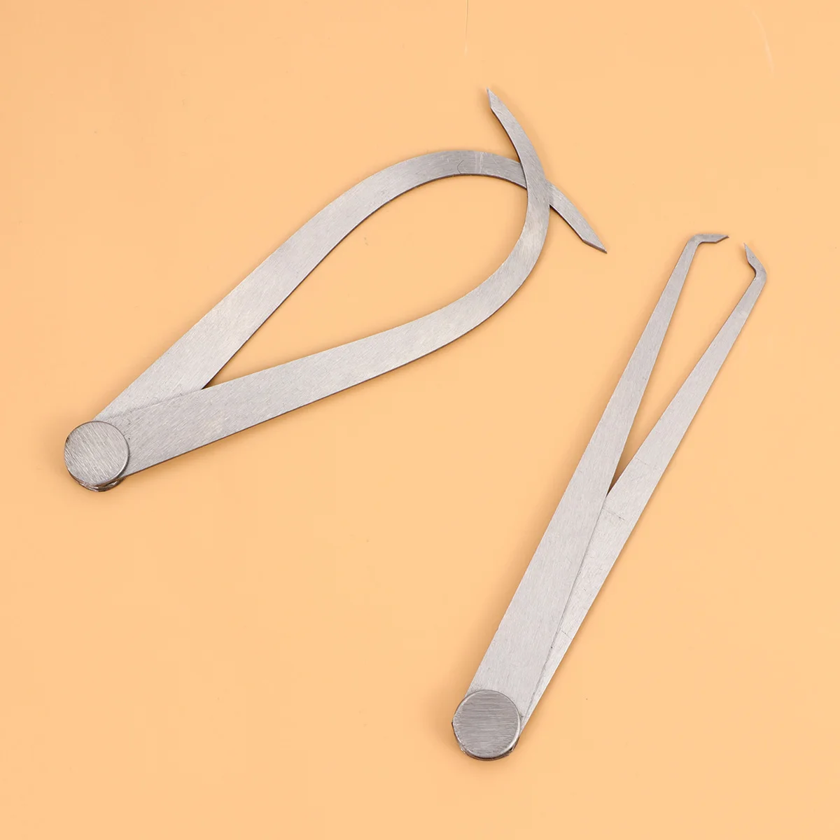 

2pcs 250Mm Outside Calipers Set High Hardness Steel Measuring Tool For Cylinder Measuring Caliper Diameter Silver