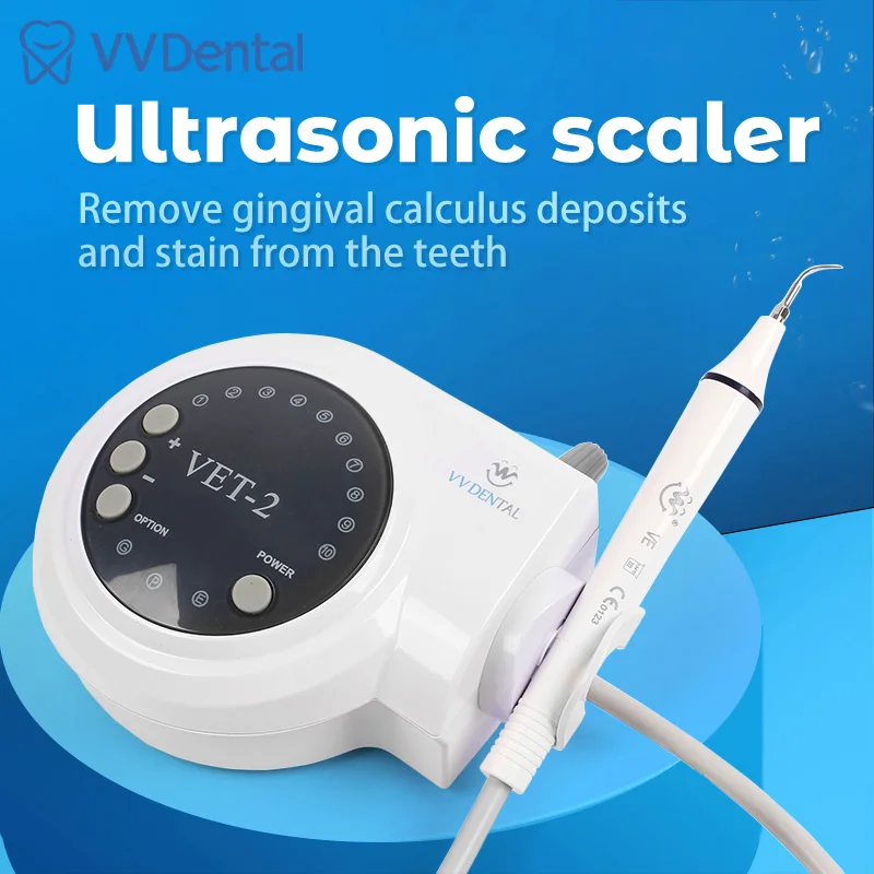 

VVDental Dental Equipment Oral Care Ultrasonic Scaler Unit With LED Light For Dentistry Ultrasonic Climbers Teeth Whitening