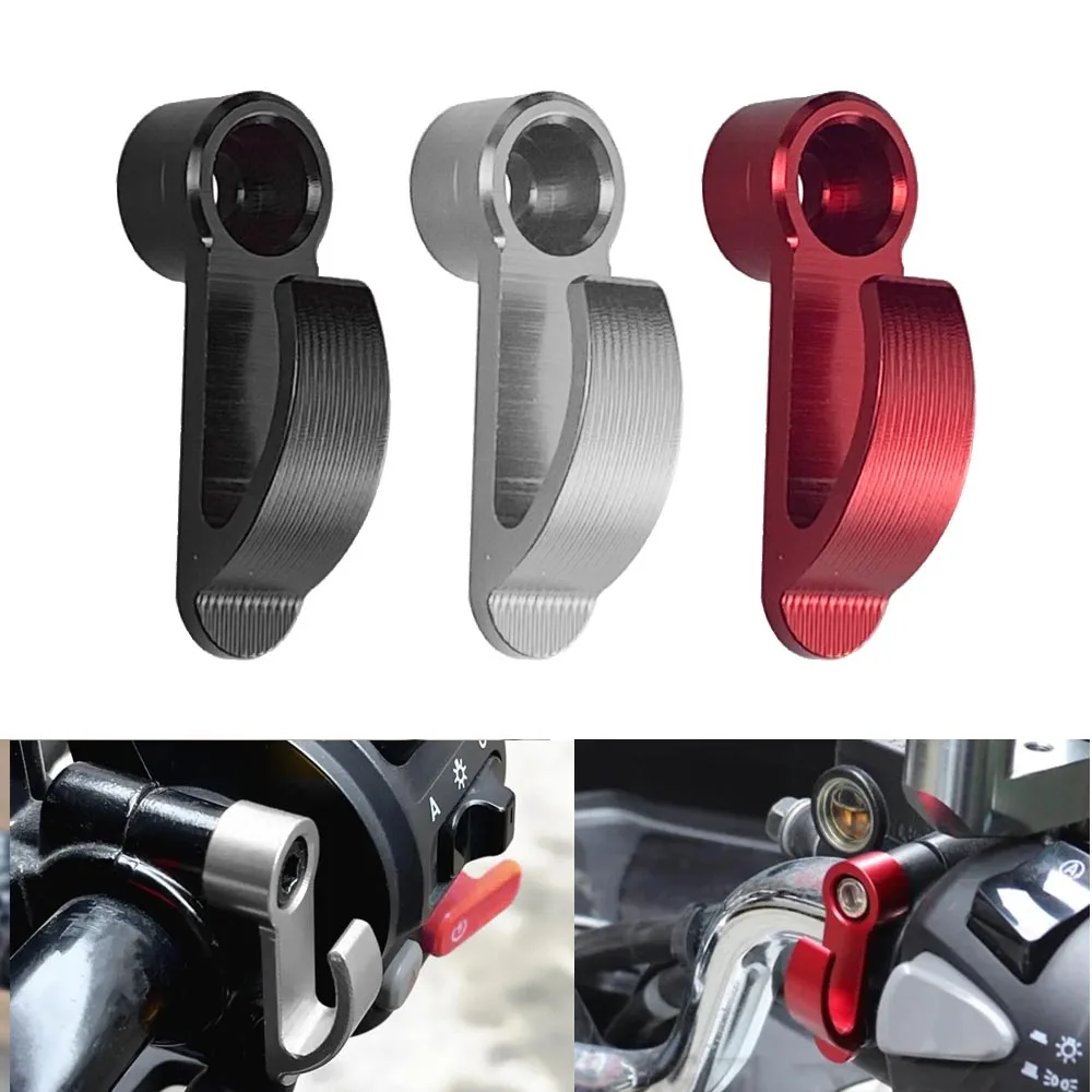 

Universal Motorcycle Aluminum alloy CNC hook holder with Handlebar Install Hook Mount For luggage Helmet Hanging