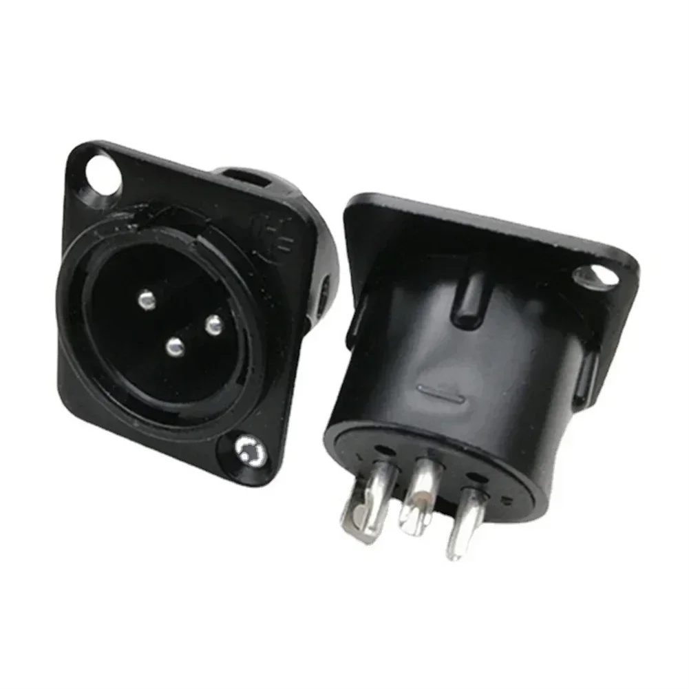 

XLR Panel Male Female Panel Mount Rack Mount Rack Panel Bodied XLR Chassis Socket With Solders Terminals Replacement Parts