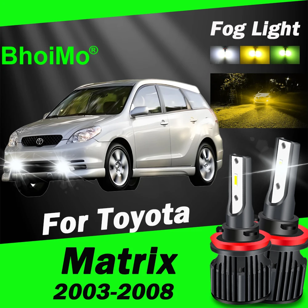 

BhoiMo для Toyota Matrix 2003-2008 передняя противотуманная фара светодиодная лампа 2004 2005 2006 2007