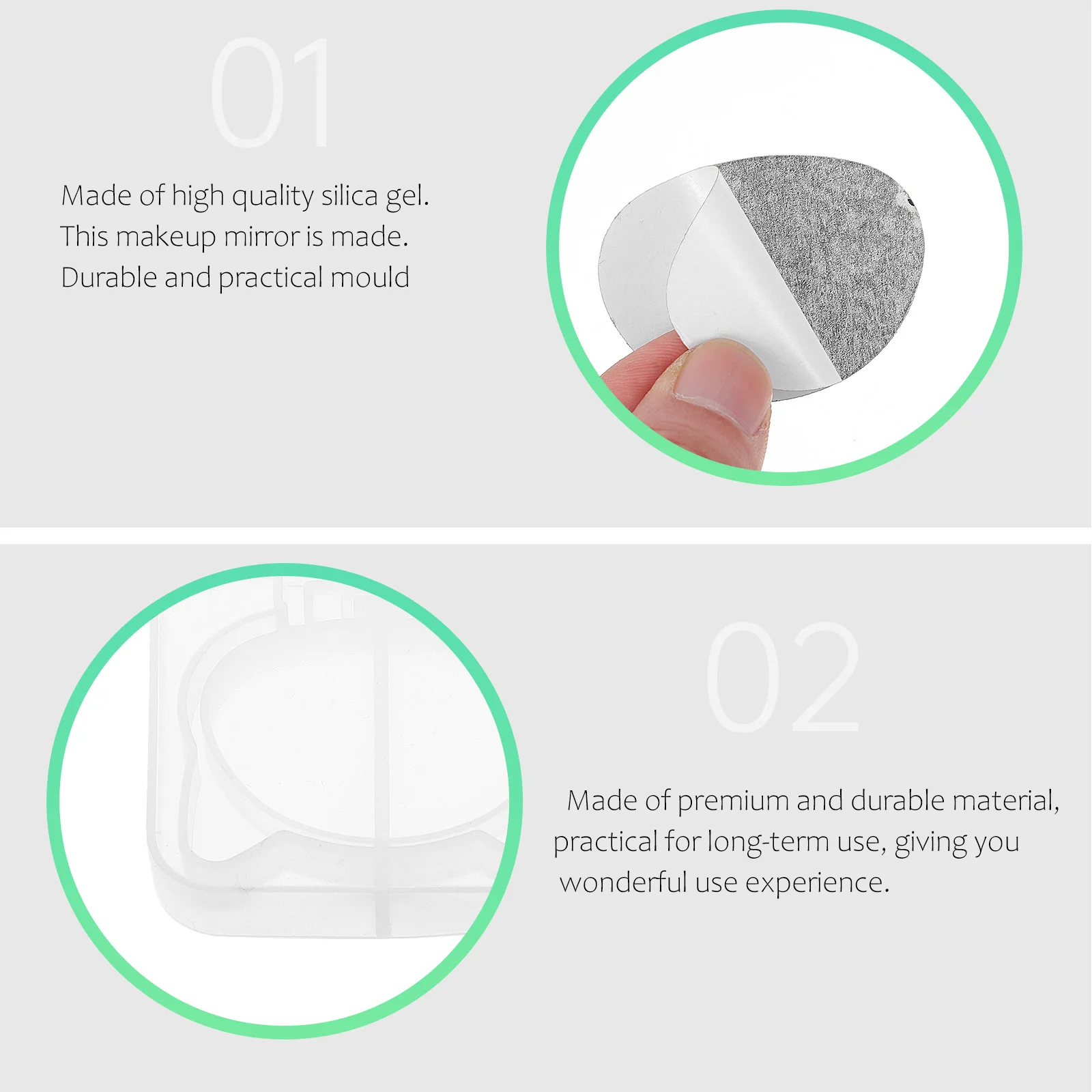 

Casting Mold Silicone Mould Making Kit Moulds for Resin Mirror Decor Vanity Mirrors