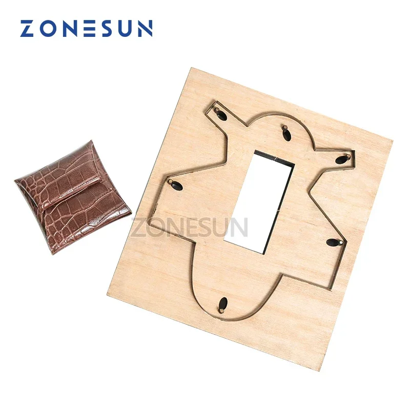 ZONESUN Z101 cortadores de troquel de cuero personalizados herramienta artesanal monedero cortador de monedas molde DIY papel cuchillo láser troquel