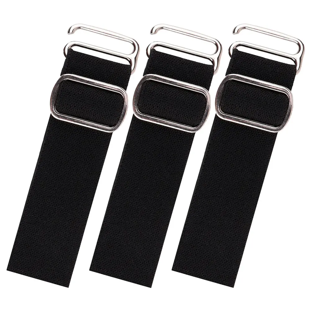 

3pcs Hat Adjustment Belt 2.5cm Silver Thickened Elastic Cap Extender Strap for Fishing Hat Adjustable Replacement