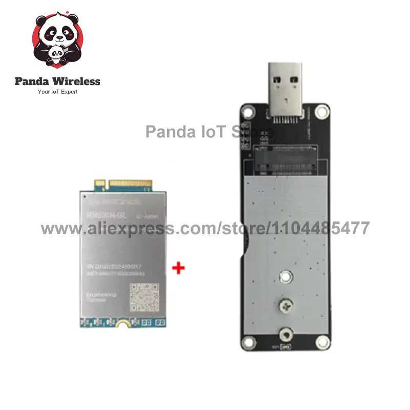 Free ship Quectel RM520NGLAA-M20-SGASA RM530NGLAA-M20-SGASA coverage Module High Speed for Sub-6 GHz M.2 Applications with kits
