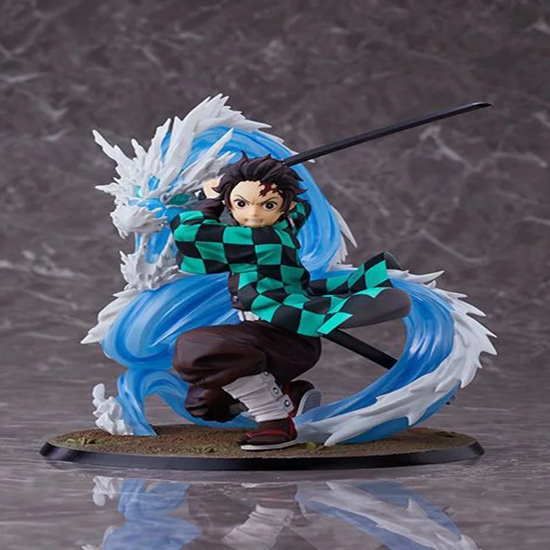 

Anime Demon Slayer Kamado Tanjirou figure action Cartoon figurine statue desktop decoration Collection model toys children gifts