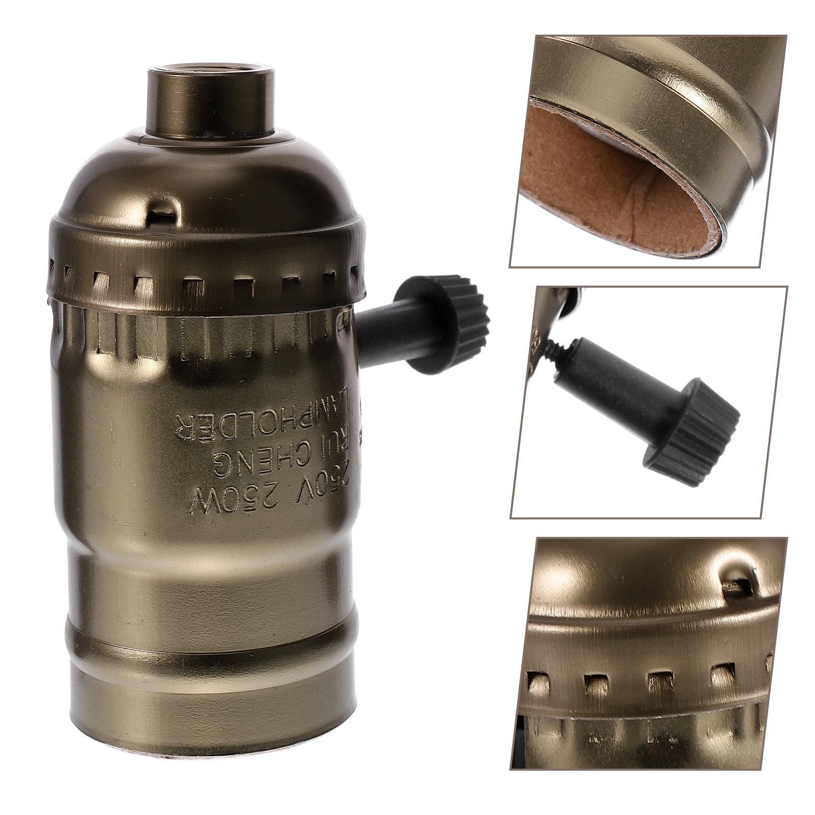 

E27 E26 Lamp Holder Socket Base Table Lamp Parts Copper Included Random Style Suitable For