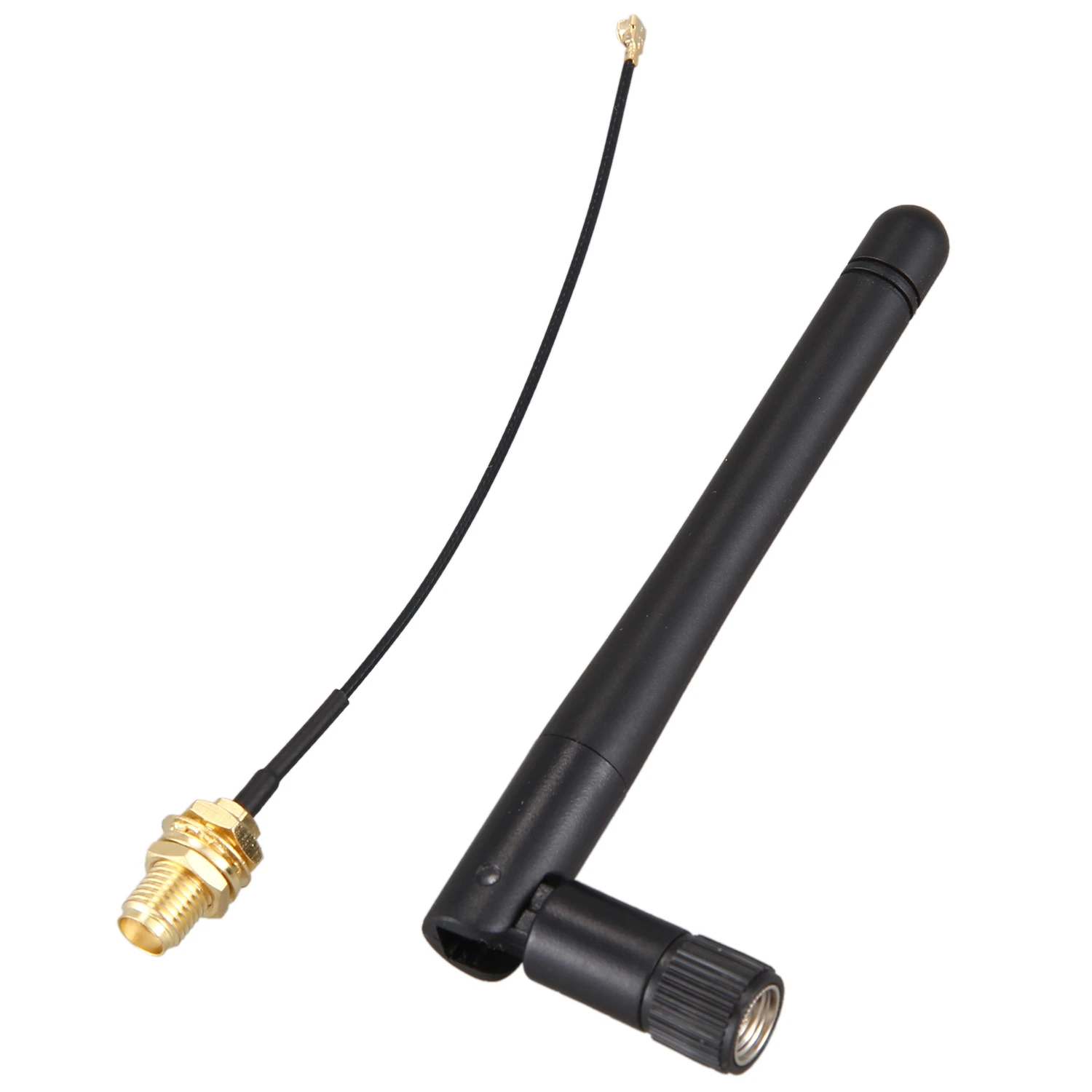 Antena 433Mhz 3Dbi GSM RP-SMA, colokan karet antena Lorawan tahan air + IPX ke SMA, ekstensi kabel kecil