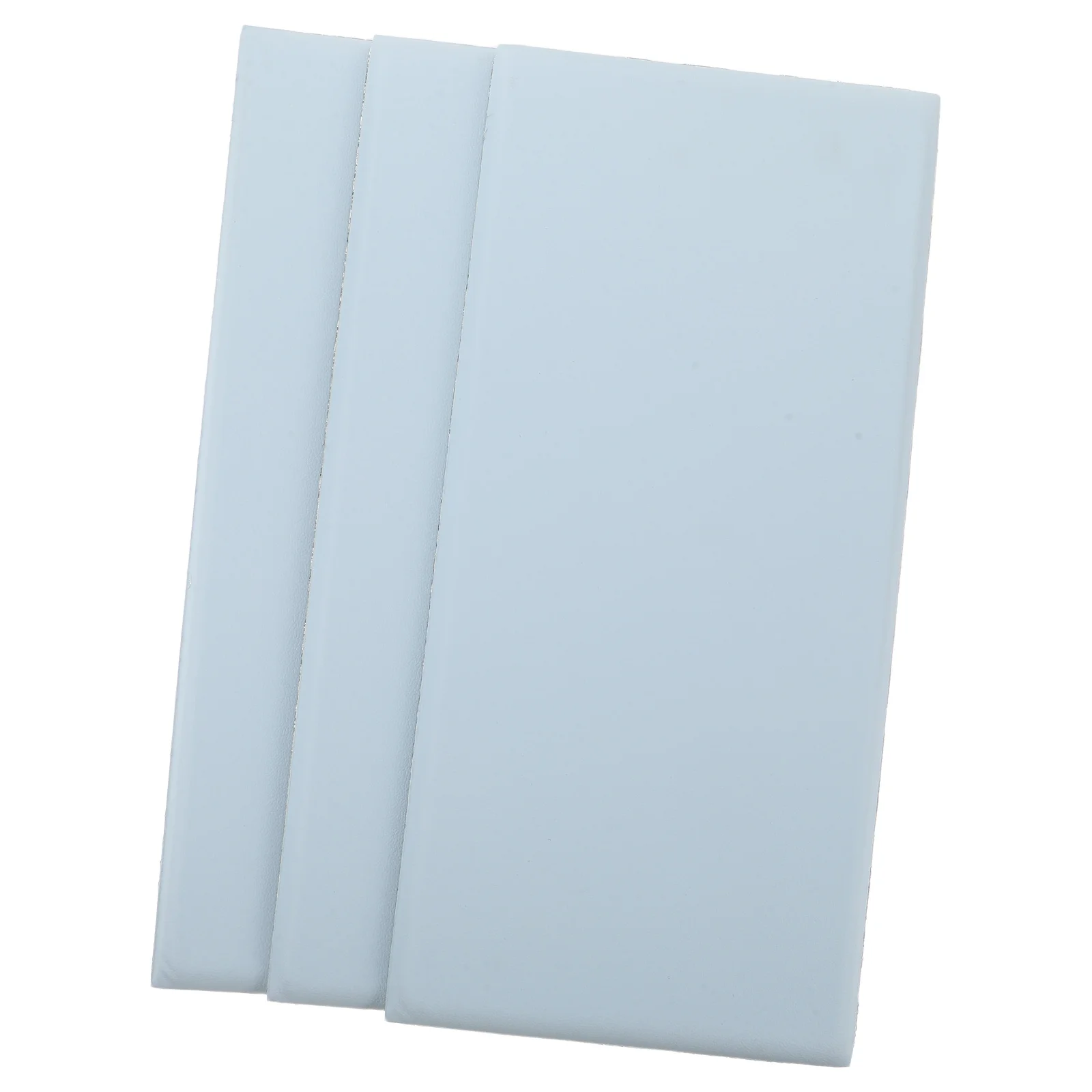 

3Pcs 's Anti-Collision Wall Padding Blue Soft Self-Adhesive Waterproof Peel and Stick Cushion for Room Nursery