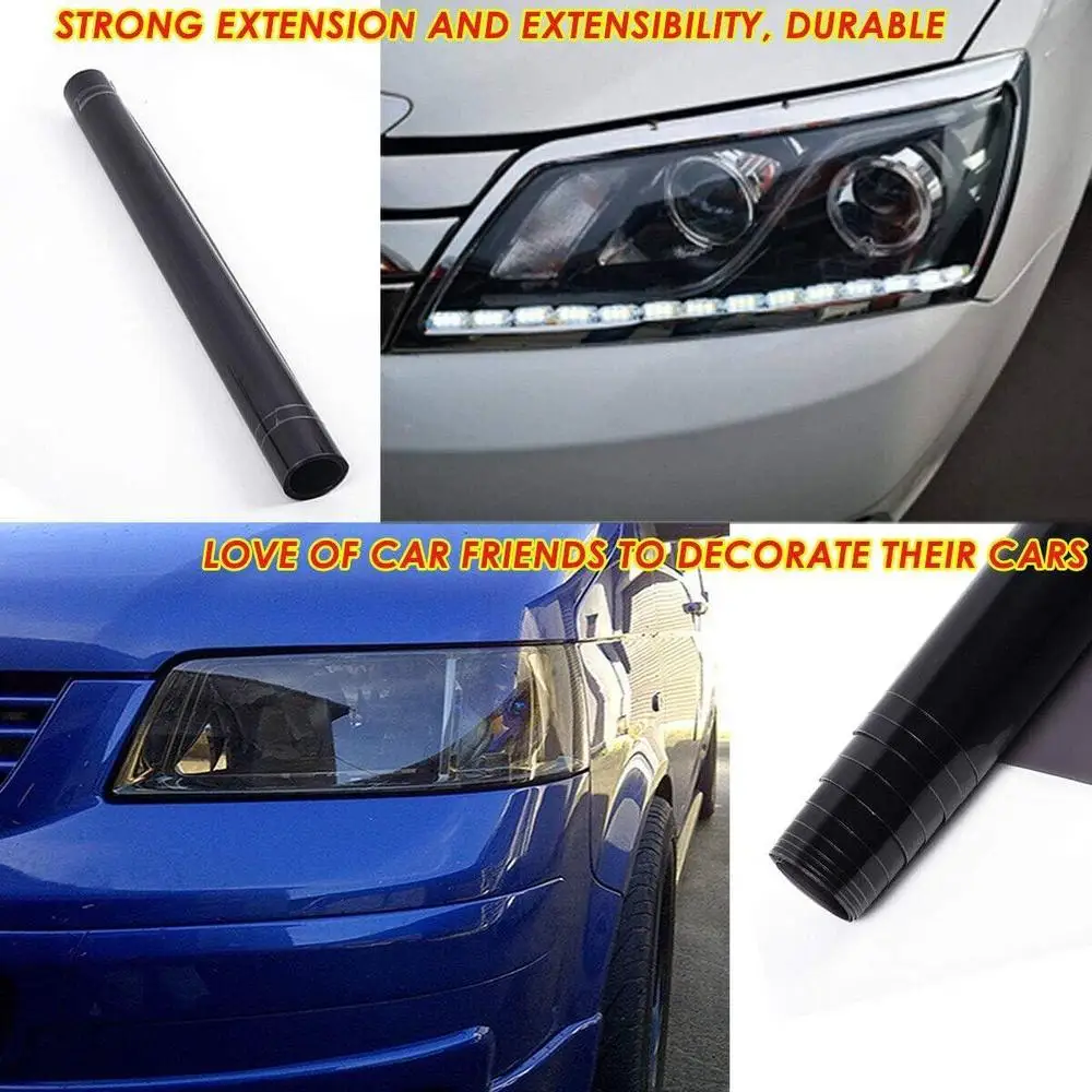 Roll of Headlight Change Color Film(30CM*120CM/30CM*200CM) for headlights, taillights, fog lights bumpers hoods, and windshields
