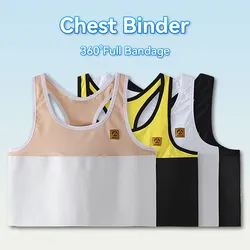 Janest Chest Binder Pullover Binder Chest Full Bandage Support FTM Sports Bra Quickly Dry Swimming Wear Trans Binder Corsets