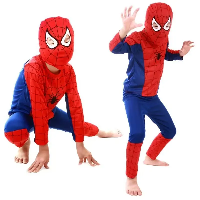 Superhéroe Peter Parker niños Spiderman disfraz máscara Halloween Cosplay fiesta personajes de películas definitivas carnaval regalo de Año Nuevo