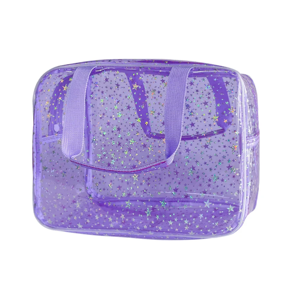 New Arrival Cosmetic Bag for Women Portable Travel Toiletry Bag Durable PVC Material Zipper Large Clear Makeup Organizer
