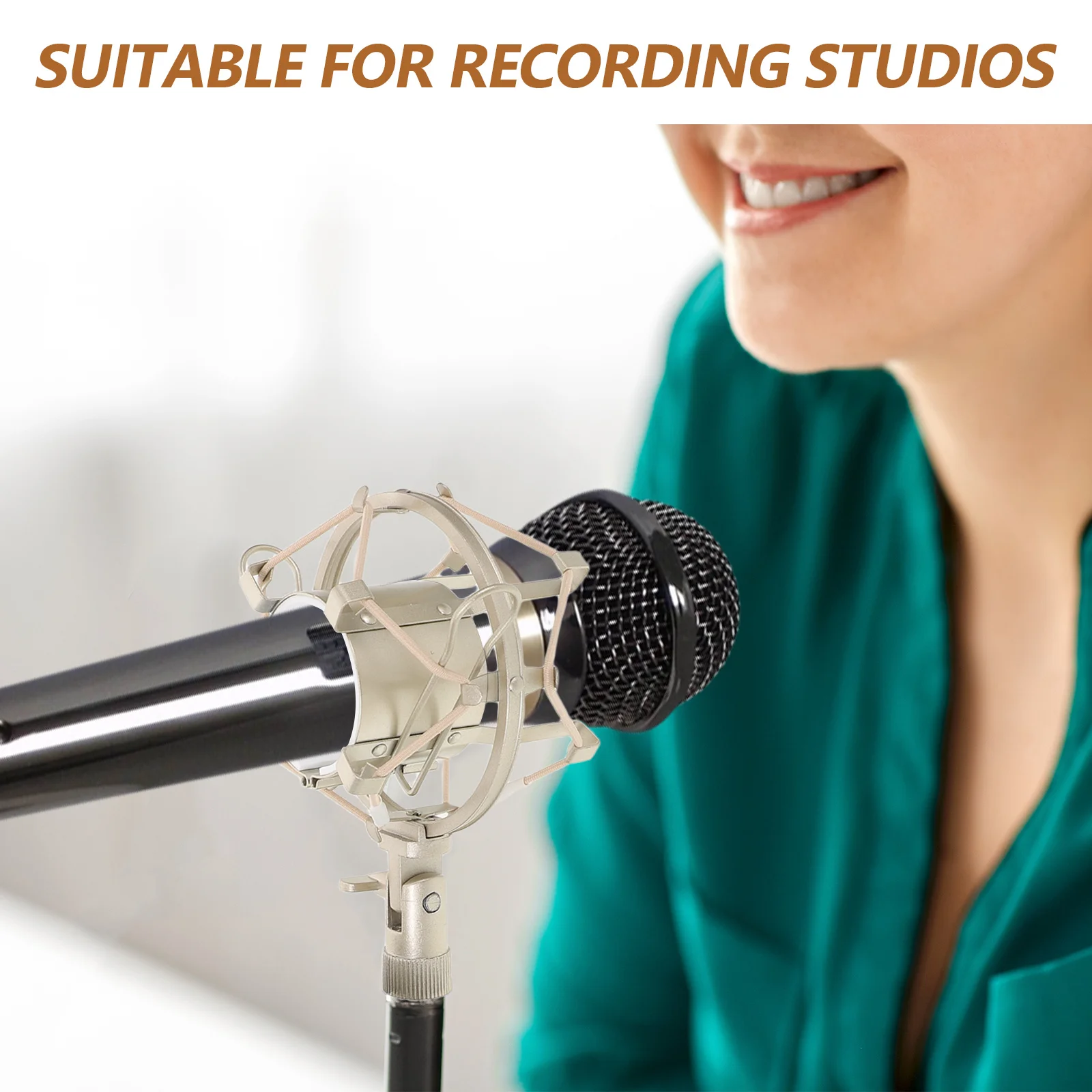 

1Set Microphone Isolation Shield Kit U-Shaped Pop Filter Shock Mount Recording Studio Mic Accessories Vocal Recording Pop Filter