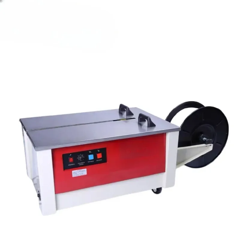 

Low table High efficiency semi-automatic Carton factory outlet preferential price strapping machine