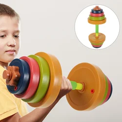 Kids Barbells Adjustable Heavy Dumbbells Baby Toy Plaything Children Plastic for Kindergarten Fitness