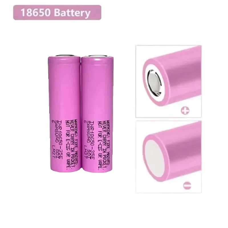 2-30pcs 3.7V 18650 Batte INR18650 35E 3500mAh Rechargeable Batte 25A Discharge Suitable for Screwdriver Flashlight Electric Toys