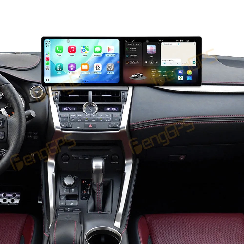 

Dual Screen 10.1" Android 15 CarPlay Car Radio For Lexus NX 2013-2016 Touch Screen Multimedia Player GPS Navigation DSP Auto