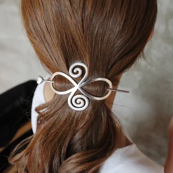 Delysia King Women Trendy Geometric Hairpin Barrette Alloy Slide Clip Simplicity Shawl Pin