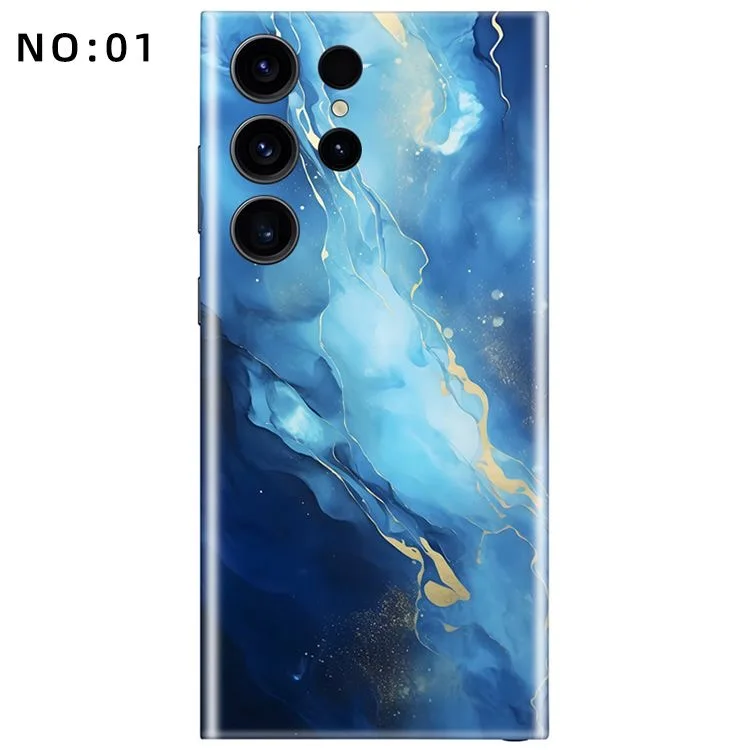 

3M Colorful Decal Skin for Samsung Galaxy S23 S25 Ultra S24Ultra A54 A55 A345G Back Screen Protector Cover Wrap Stones Sticker